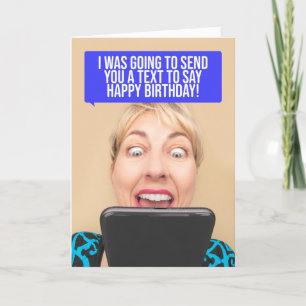 Cartes Pour Fêtes Annuelles Joyeux anniversaire SMS femme Humour
