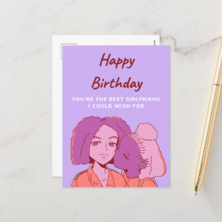 Cartes Pour Fêtes Annuelles Joyeux Anniversaire Votre Meilleure Petite Amie