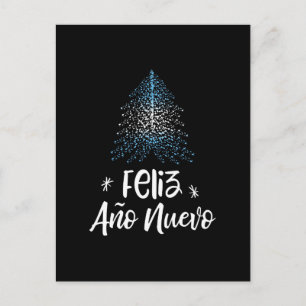 Cartes Pour Fêtes Annuelles Joyeux arbre de Noël du Nouvel An avec drapeau arg