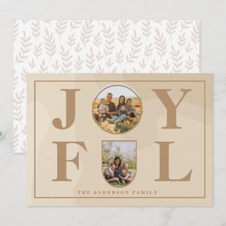 Cartes Pour Fêtes Annuelles Joyeux | Arche minimaliste moderne Beige Arc Deux