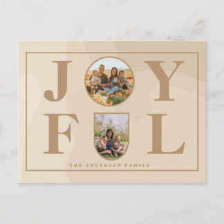 Cartes Pour Fêtes Annuelles Joyeux | Arche minimaliste moderne Beige Arc Deux 