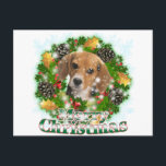 Cartes Pour Fêtes Annuelles Joyeux Beagle de Noël<br><div class="desc">Célébrez Noël avec l'une de vos races préférées de chiens ! Fabrique une grande farce de bas pour la famille et les amis!</div>