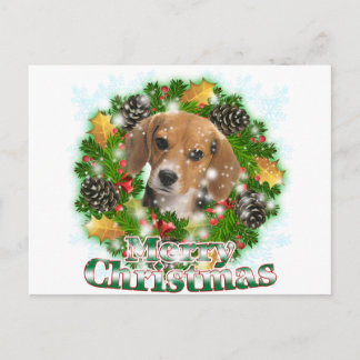 Cartes Pour Fêtes Annuelles Joyeux Beagle de Noël