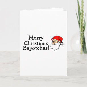Cartes Pour Fêtes Annuelles Joyeux Beyotch de Noël