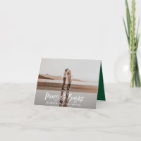 Joyeux Bright moderne photo vert Noël
