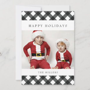 Cartes Pour Fêtes Annuelles Joyeux Buffalo Plaid Card pour Noël