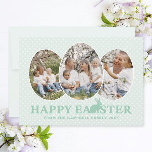 Cartes Pour Fêtes Annuelles Joyeux Bunny de Pâques Pastel Oeufs photo