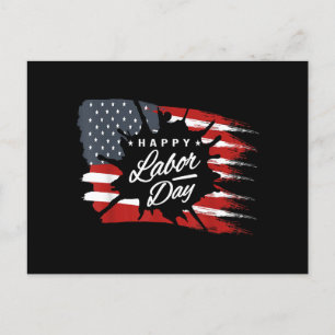 Cartes Pour Fêtes Annuelles Joyeux cadeau de la fête du travail drapeau améric