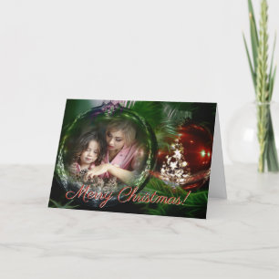 Cartes Pour Fêtes Annuelles Joyeux cadre photo classique de Noël