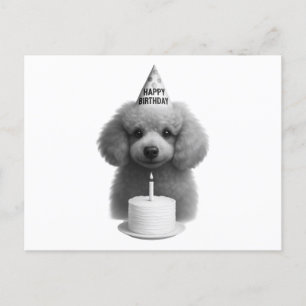 Cartes Pour Fêtes Annuelles Joyeux caniche d'anniversaire