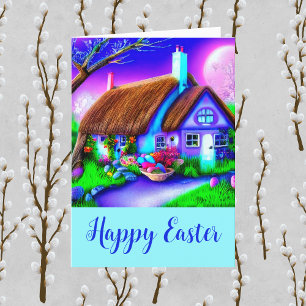 Cartes Pour Fêtes Annuelles Joyeux chalet de Pâques - De notre maison à votre