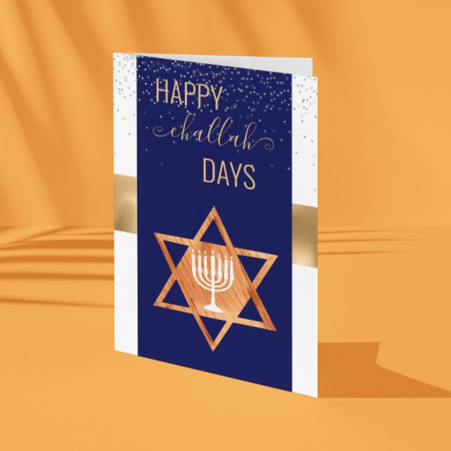 Cartes Pour Fêtes Annuelles Joyeux Challah Days Hanukkah (Créateur téléchargé)