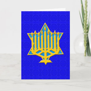 Cartes Pour Fêtes Annuelles Joyeux Chanoukah (Hanoukka)