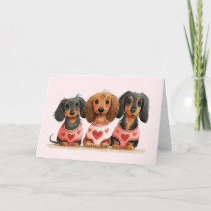 Cartes Pour Fêtes Annuelles Joyeux Chiens de la fête des Valentines