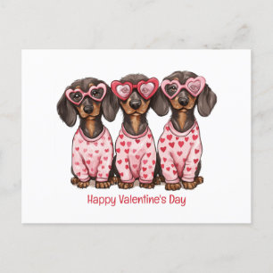 Cartes Pour Fêtes Annuelles Joyeux Chiens de la fête des Valentines