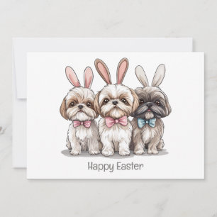 Cartes Pour Fêtes Annuelles Joyeux Chih Tzu Chih de Pâques
