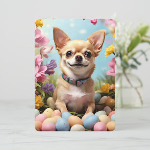 Cartes Pour Fêtes Annuelles Joyeux Chihuahua de Pâques