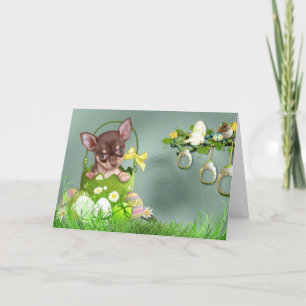 Cartes Pour Fêtes Annuelles Joyeux Chihuahua Pâques