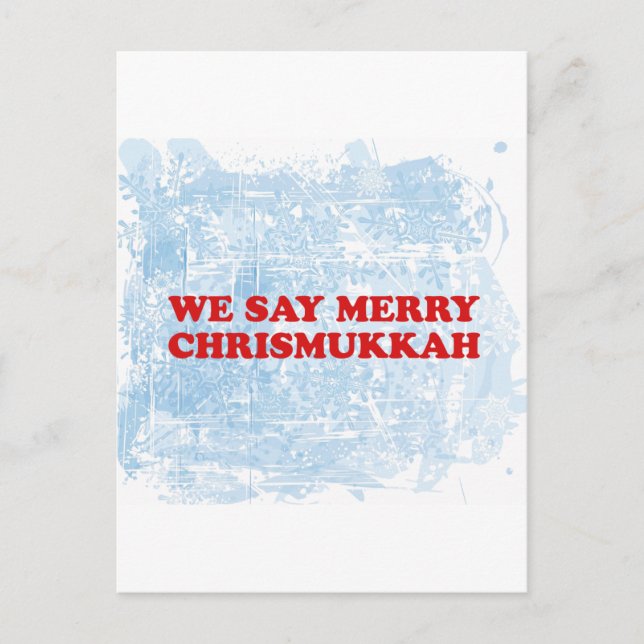 Cartes Pour Fêtes Annuelles joyeux chrismukah (Devant)
