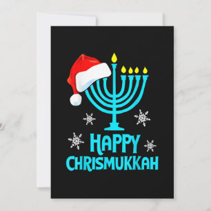 Cartes Pour Fêtes Annuelles Joyeux Chrismukkah 2022 Bonne Hanoukka Noël Sa