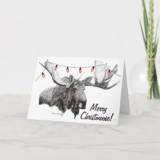 Cartes Pour Fêtes Annuelles Joyeux Christmoose !