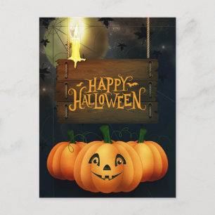 Cartes Pour Fêtes Annuelles Joyeux Citrouilles d'Halloween