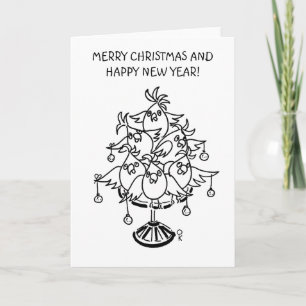 Cartes Pour Fêtes Annuelles Joyeux cocktails de Noël