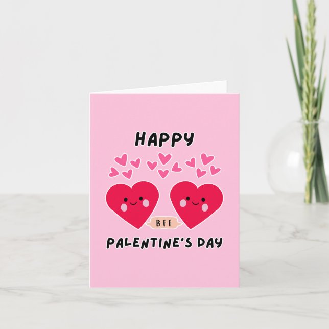 CARTES POUR FÊTES ANNUELLES JOYEUX COEUR D'AMOUR DU JOUR DE PALENTINE (Devant)