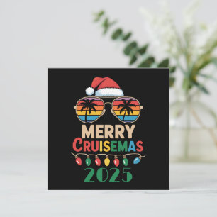 Cartes Pour Fêtes Annuelles Joyeux Cruisemas 2025 Croisière de Noël personnali