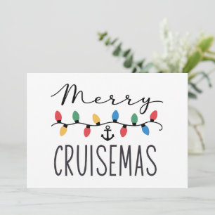Cartes Pour Fêtes Annuelles Joyeux Cruisemas Famille Noël Croisière 