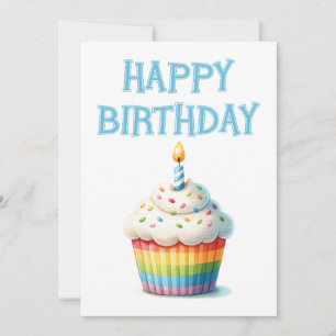 Cartes Pour Fêtes Annuelles Joyeux Cupcake d'anniversaire