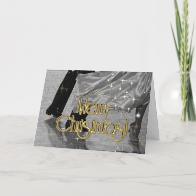 Cartes Pour Fêtes Annuelles Joyeux danseurs de Noël PERSONNALISÉS (Devant)