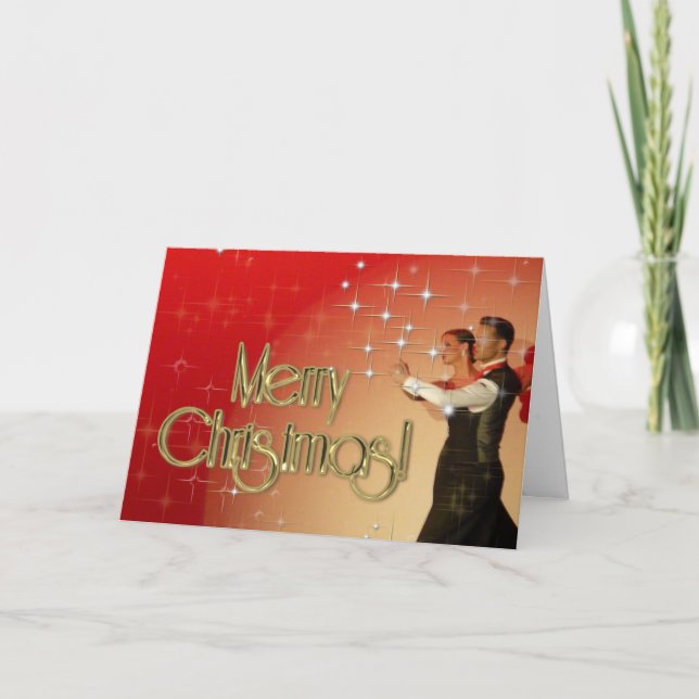 Cartes Pour Fêtes Annuelles Joyeux danseurs de Noël PERSONNALISÉS (Devant)