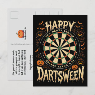 Cartes Pour Fêtes Annuelles JOYEUX DARTSWEEN - Décoration de fléchettes pour l