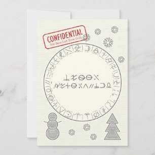 Cartes Pour Fêtes Annuelles Joyeux Décrypt Noël