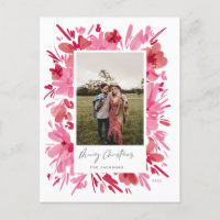 Joyeux design de Noël abstrait à fleurs rouges