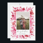 Cartes Pour Fêtes Annuelles Joyeux design de Noël abstrait à fleurs rouges<br><div class="desc">Joyeux design de Noël abstrait à fleurs rouges</div>