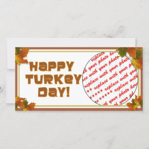 Cartes Pour Fêtes Annuelles Joyeux design de texte pour la fête de la Turquie
