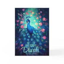 Joyeux Diwali Festival des lumières Peacock