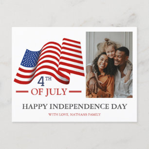 Cartes Pour Fêtes Annuelles Joyeux drapeau américain 4 juillet Fête de l'Indép