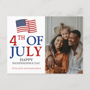 Cartes Pour Fêtes Annuelles Joyeux drapeau américain 4 juillet Fête de l'Indép