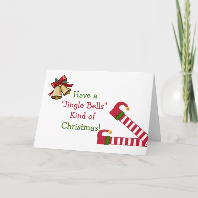 Cartes Pour Fêtes Annuelles Joyeux elfe de Noël (Devant)