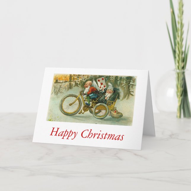 Cartes Pour Fêtes Annuelles Joyeux elfes de Noël (Devant)