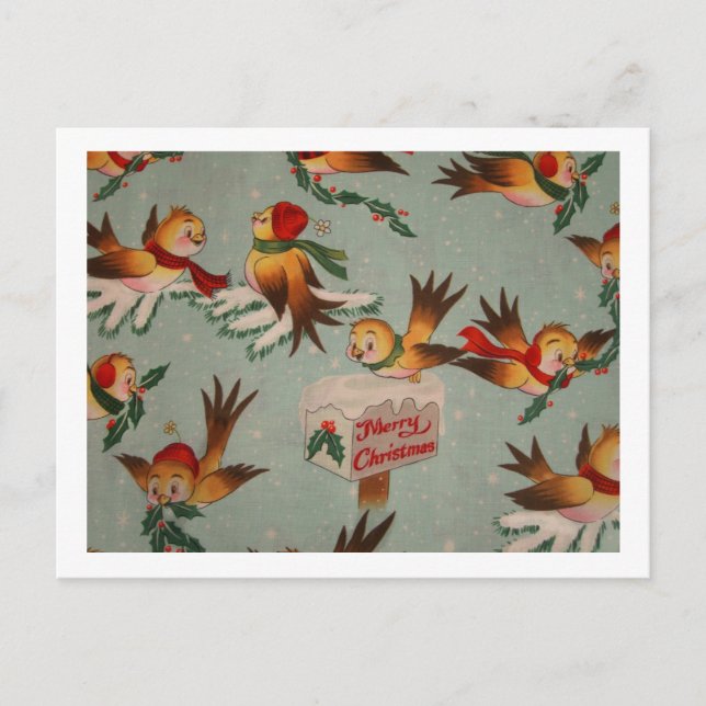 Cartes Pour Fêtes Annuelles Joyeux Éperviers de Noël (Devant)