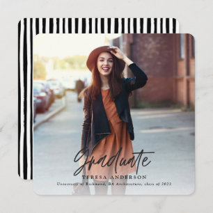 Cartes Pour Fêtes Annuelles Joyeux et brillant diplômé en photo moderne