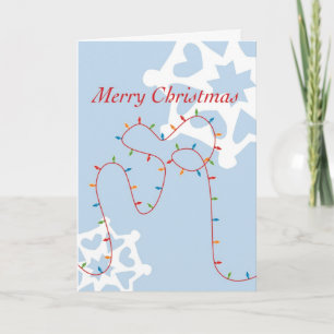 Cartes Pour Fêtes Annuelles Joyeux et brillants feux de Noël 