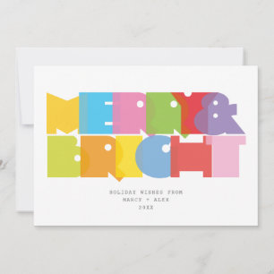 Cartes Pour Fêtes Annuelles Joyeux Et Lumineux Couples Photo Noël Moderne