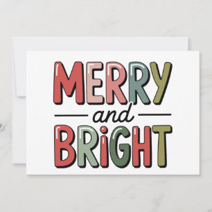 Cartes Pour Fêtes Annuelles Joyeux et lumineux Noël en famille vacances de Noë