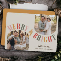 Joyeux et lumineux Photo de famille moderne Noël