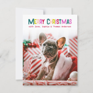Cartes Pour Fêtes Annuelles Joyeux et lumineux Photo de Noël